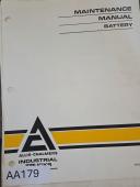 Allis-Chalmers-Allis-Chalmers Electric Powered Lift Trucks, Model VR40 Maintenance and Repair Manual – Battery Section Manual- VR40-01